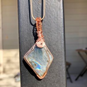 Labradorite Handmade Healing Crystal Necklace!